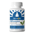 Supplement bottle labeled 'TrueHope EMPowerplus Advanced' on a white background