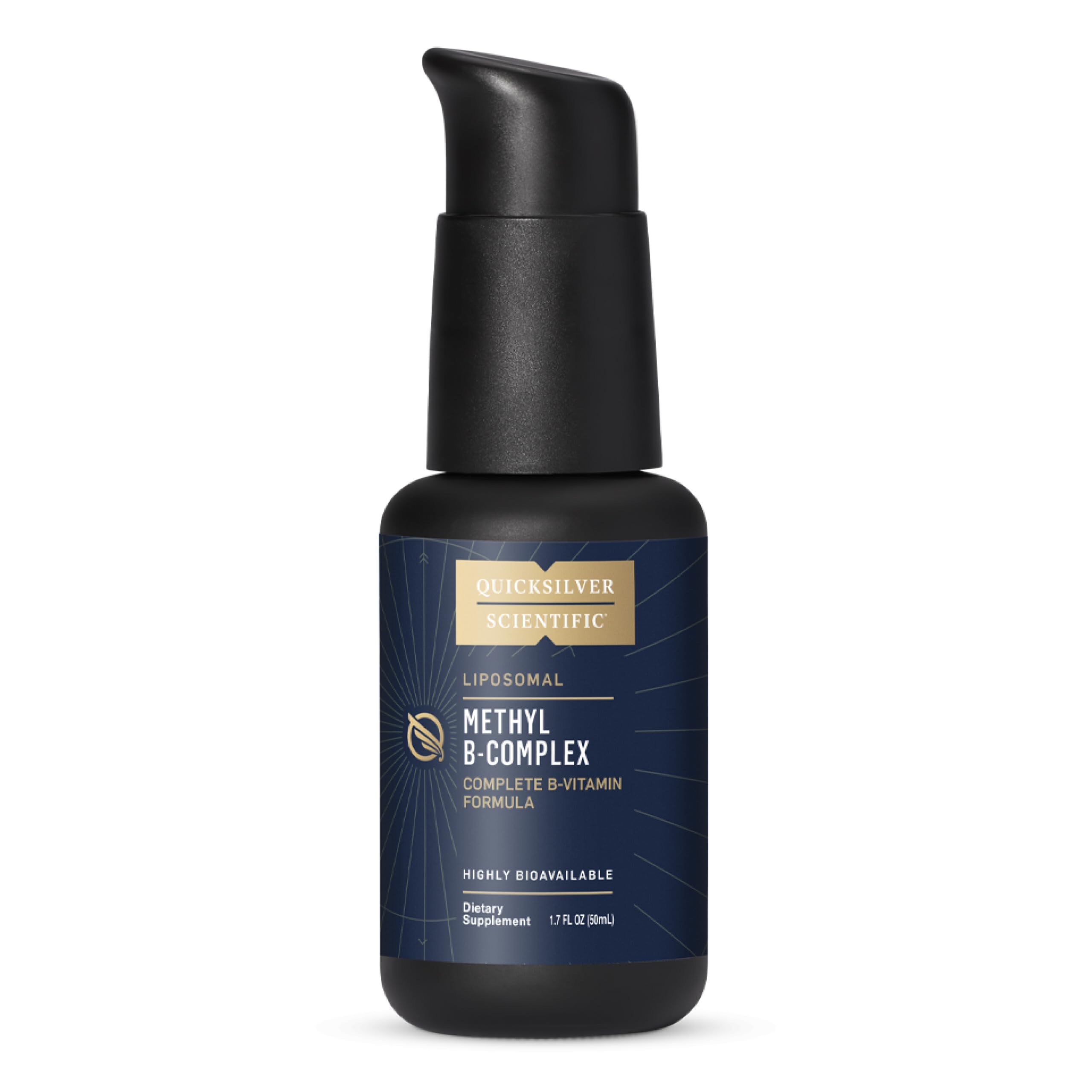 Quicksilver Scientific Methyl B Complex - Liquid Vitamin with Superior Liposomal Absorption of Vitamin B12, Folate, Vitamin B6, Riboflavin, Biotin, Pantothenic Acid, Vitamin B1, Niacin (50 ml) Quicksilver ScientificBuy Supplements Australia