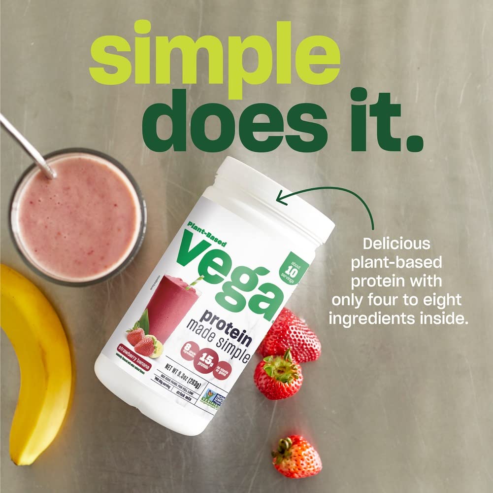 Vega Protein Made Simple, Caramel Toffee - Stevia Free Vegan Protein Powder, Plant Based VegaBuy Supplements Australia