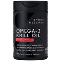 Sports Research Krill Oil Supplement with EPA & DHA Omega 3, Phospholipids & Astaxanthin from Antarctic Krill - Highest Concentration of Krill Oil for Men & Women - 1000mg, 60 Softgel Capsules Sports Research buy supplements Au