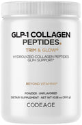 Codeage GLP-1 Collagen Powder Supplement - Nextida GC Collagen Peptides - GLP 1 Support - Hydrolyzed, Grass-Fed, Type I & III, Unflavored - Non-GMO, Gluten-Free, Dairy-Free - 10.58 Oz CodeageBuy Supplements Australia