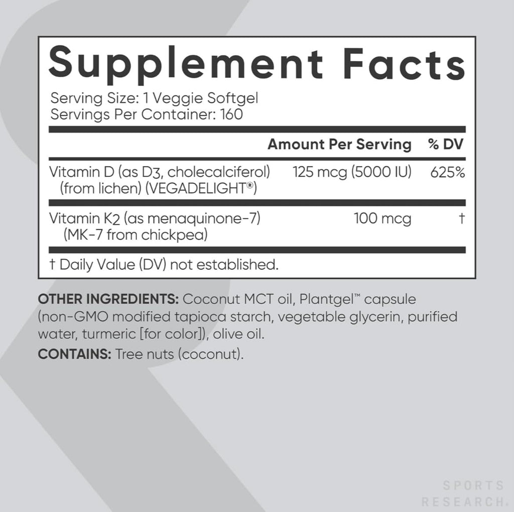 (Pack of 1) 160 Vegan Certified, Non GMO Liquid Softgels rozzunSports Research Vitamin Rozzun Creative VisionBuy Supplements Australia