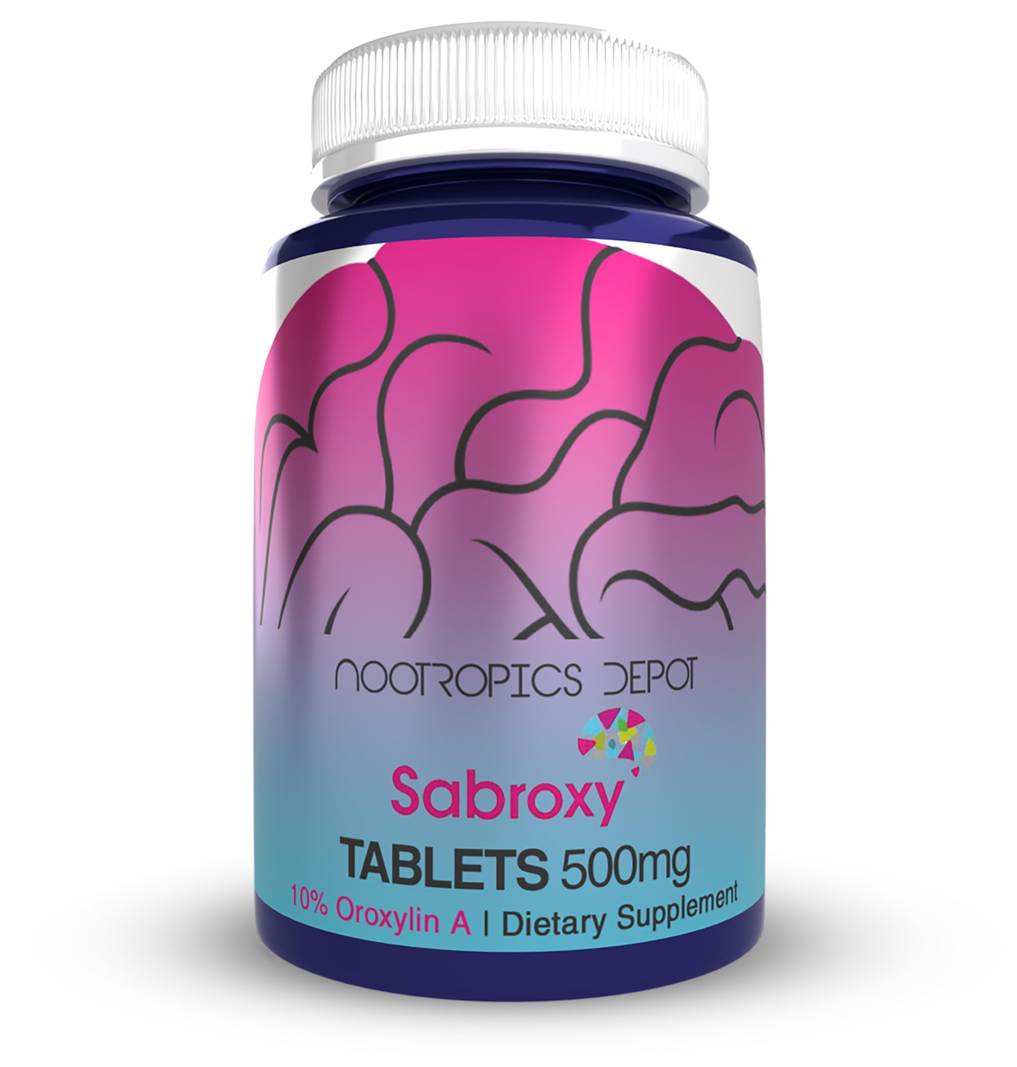 Nootropics Depot Sabroxy® Tablets | 500mg | 30 Count | Minimum 10% Oroxylin-A | Oroxylum indicum | May Help Promote Focus & Motivation | May Help Promote Cognitive Function Nootropics DepotBuy Supplements Australia