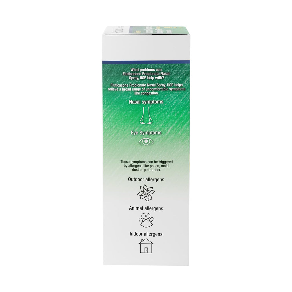 HealthA2Z® Allergy Relief, Fluticasone Propionate 50mcg, Nasal Spray, 24-Hour Allergy Relief, Nasal Decongestant, Dye Free, 72 Sprays (0.38 fl oz) HealthA2Z buy supplements Au