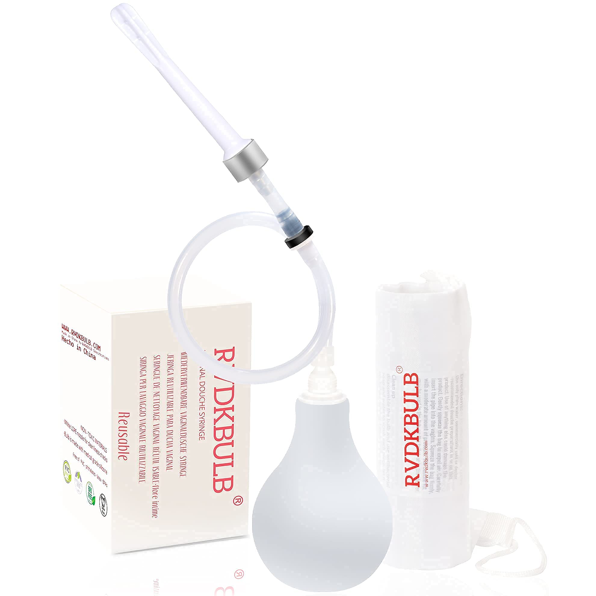 RVDKBULB Natural Vaginal Cleansing System with 3 One-Way Valves - Vaginal Douche for Women RVDKBULBBuy Supplements Australia