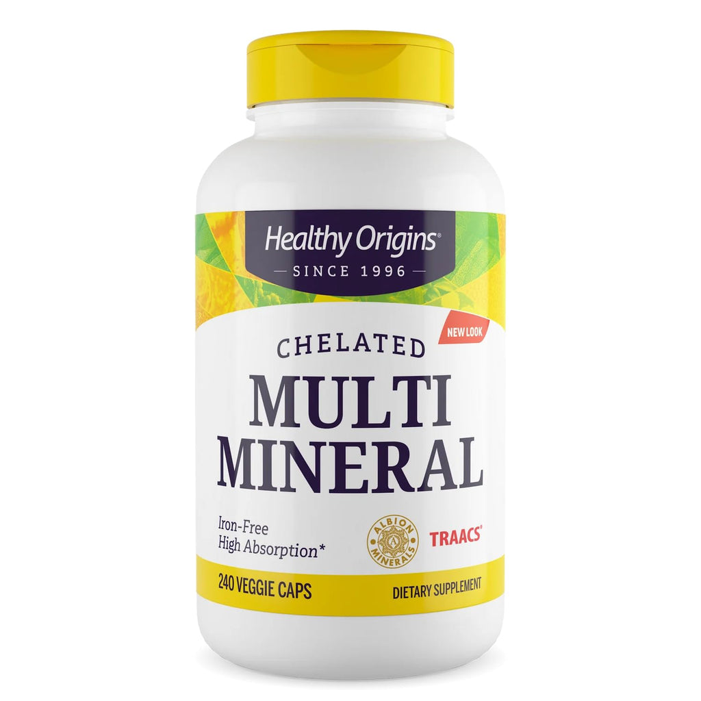 Healthy Origins Chelated Multi Mineral (Albion Minerals, Bioavailable, Non-GMO, Gluten Free), 240 Veggie Caps Healthy OriginsBuy Supplements Australia