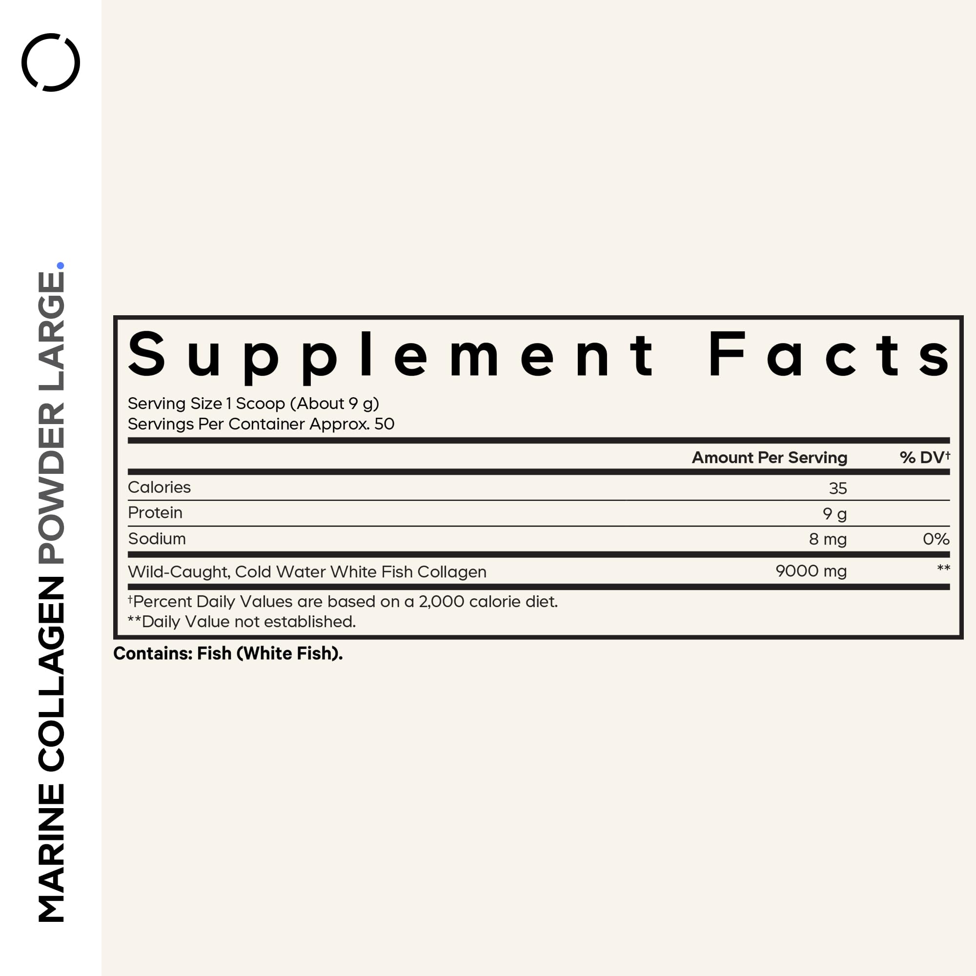 Codeage Marine Collagen Powder - Wild-Caught Hydrolyzed Fish Collagen Peptides - Type 1 & 3 Collagen Protein Supplement - Amino Acids for Skin, Hair, Nails - Paleo Friendly, Non-GMO, 15.87 Ounces CodeageBuy Supplements Australia