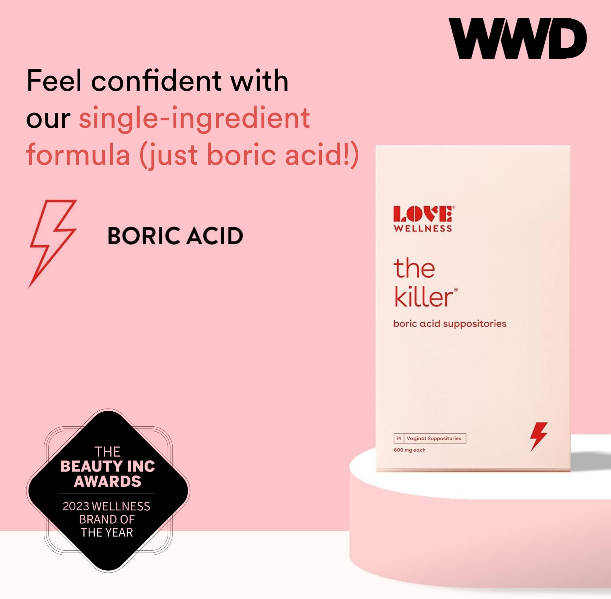 Love Wellness pH Balancing Cleanser & The Killer | Boric Acid Suppositories & Feminine Wash Love WellnessBuy Supplements Australia