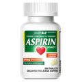 HealthA2Z® Aspirin 81 mg | Low Strength | Enteric Coated | Pain Relief | Reduces Minor Aches Muscle Pain & Cramps | Fever Reducer | Reduces Headache (300 Counts) HealthA2ZBuy Supplements Australia