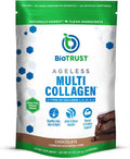 BioTrust Ageless Multi Collagen Peptides Powder – 5 Types (I, II, III, V, X) – Chocolate Collagen Powder for Women & Men – Hydrolyzed Protein – Grass Fed Beef, Fish, Chicken, Eggshell Membrane BioTrust buy supplements Au
