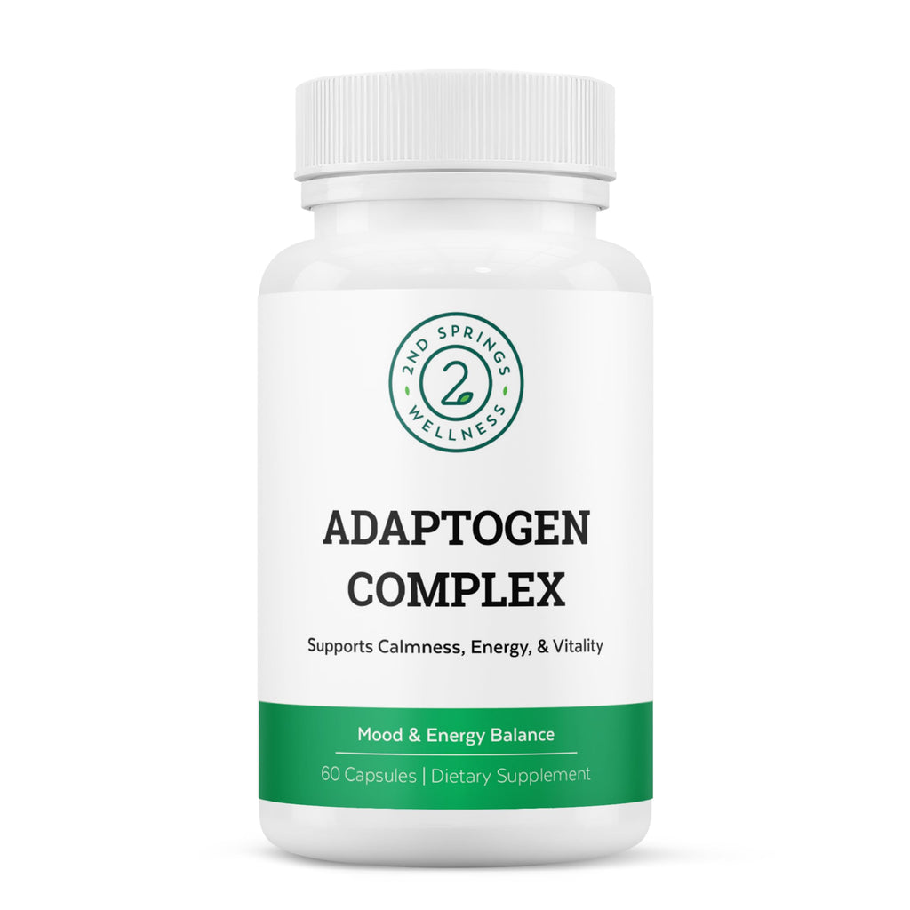 2nd Springs Adaptogen Complex Calmness, Energy and Vitality Booster - Ashwagandha, Schisandra, Astragalus, Ginseng, Rhodiola, and More - Adrenal Support Supplements - 60 Ct 2nd SpringsBuy Supplements Australia