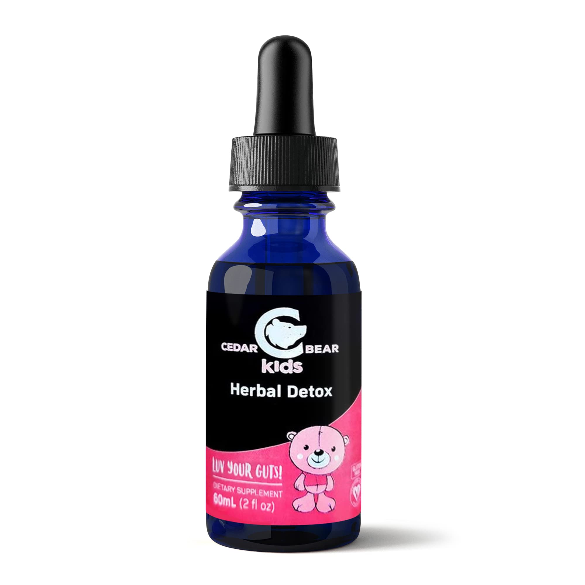Cedar Bear - Intestinal Cleanse for Kids, Liquid Herbal Supplement for Detox Cleanse