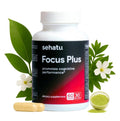 SEHATU Focus Plus Cognitive Performance Enhancer | with N-Acetyl L-Tyrosine, DMAE Bitartrate, GABA, Glutamic Acid | Boosts Focus, Enhances Memory, Supports Brain Health | 60 Count | 30 Day Supply SEHATUBuy Supplements Australia