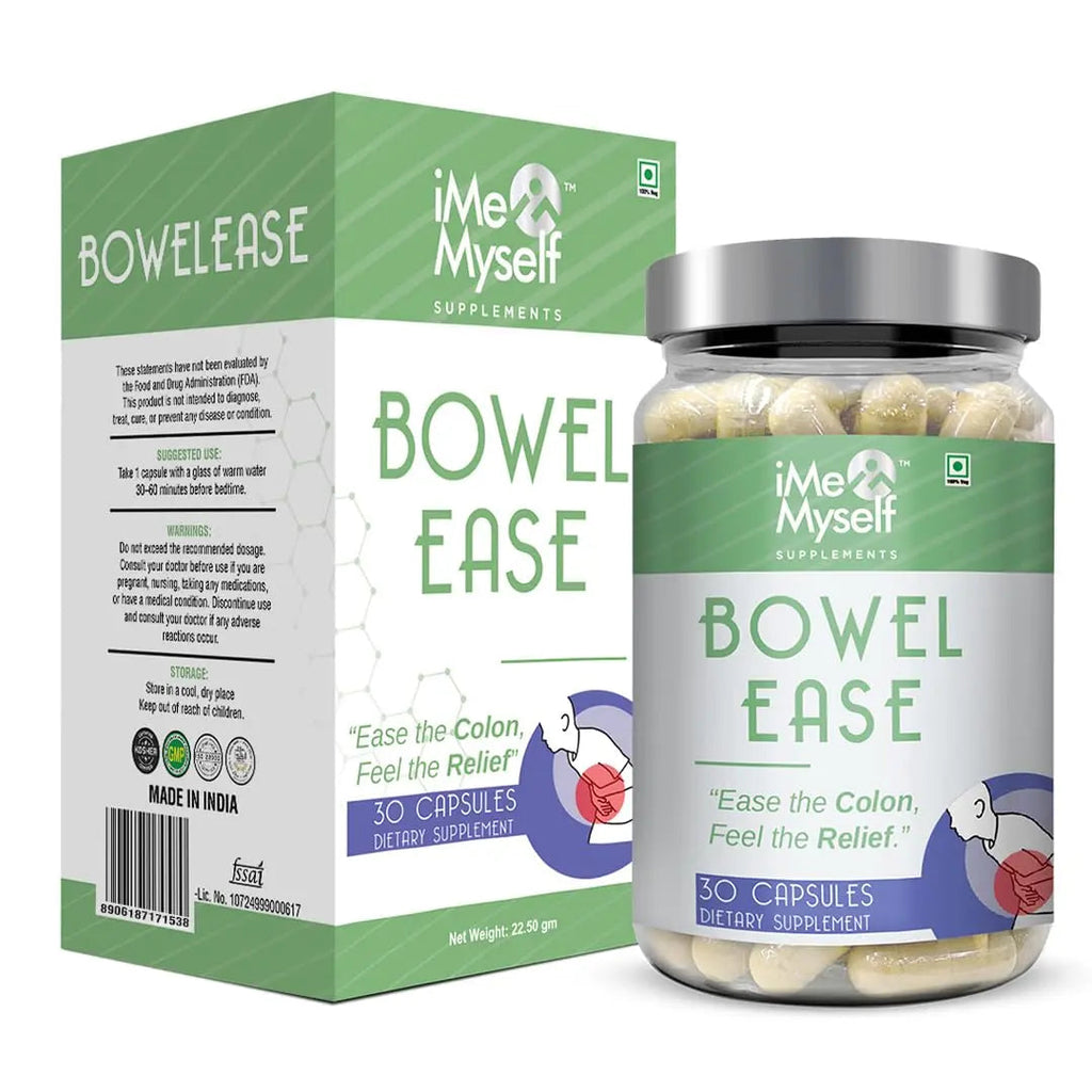 iMeMyself Bowel Ease – 30 Plant-Based Capsules | Gentle Bowel Support with Herbal Extracts & Vitamins iMeMyselfBuy Supplements Australia