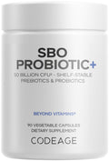 Codeage SBO Probiotics, 50 Billion CFUs Per Serving, Multi Strain Soil Based Organisms Blend and Organic Fermented Botanical Blend, Shelf-Stable, 90 Capsules CodeageBuy Supplements Australia