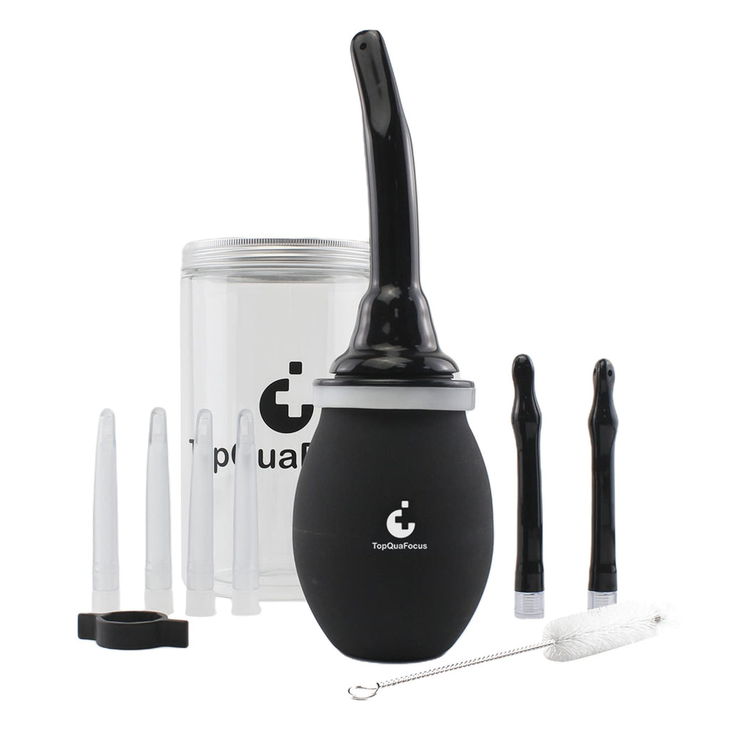 TopQuaFocus 14.5OZ Large Enema Bulb Kit Douche Bulb for Men Women Colon Cleaning Feminine
