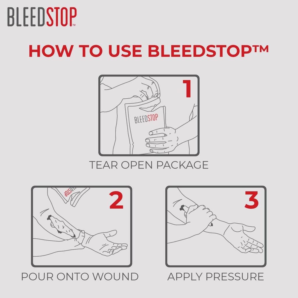 BleedStop™ First Aid Powder for Blood Clotting, Trauma Kit, Blood Thinner BleedStopBuy Supplements Australia