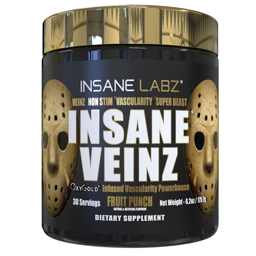 Insane Labz Psychotic Gold and Insane Veinz Gold Pre Workout Nitric Oxide Booster Stack Insane LabzBuy Supplements Australia