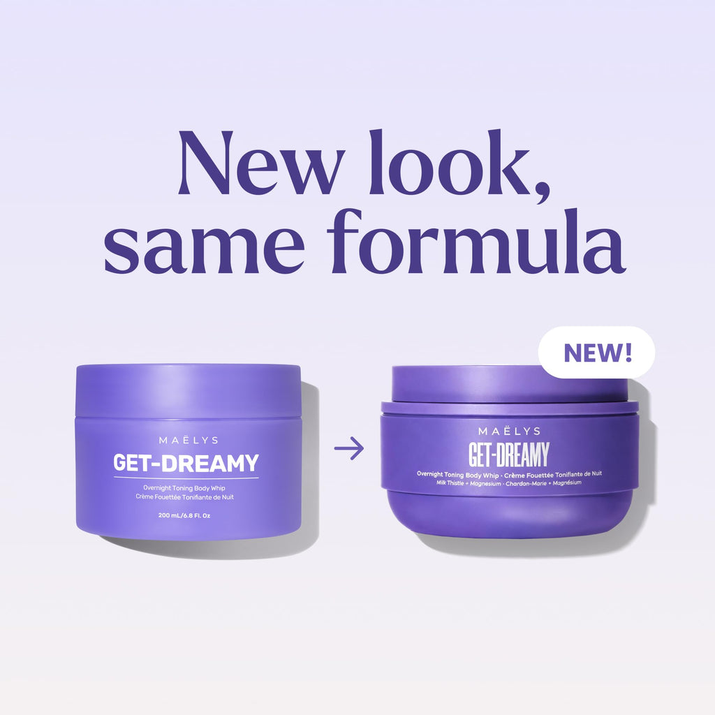 MAËLYS GET-DREAMY Overnight Toning Whip - Cellulite Cream & Skin Tightening Support with Milk Thistle + Uva-Ursi