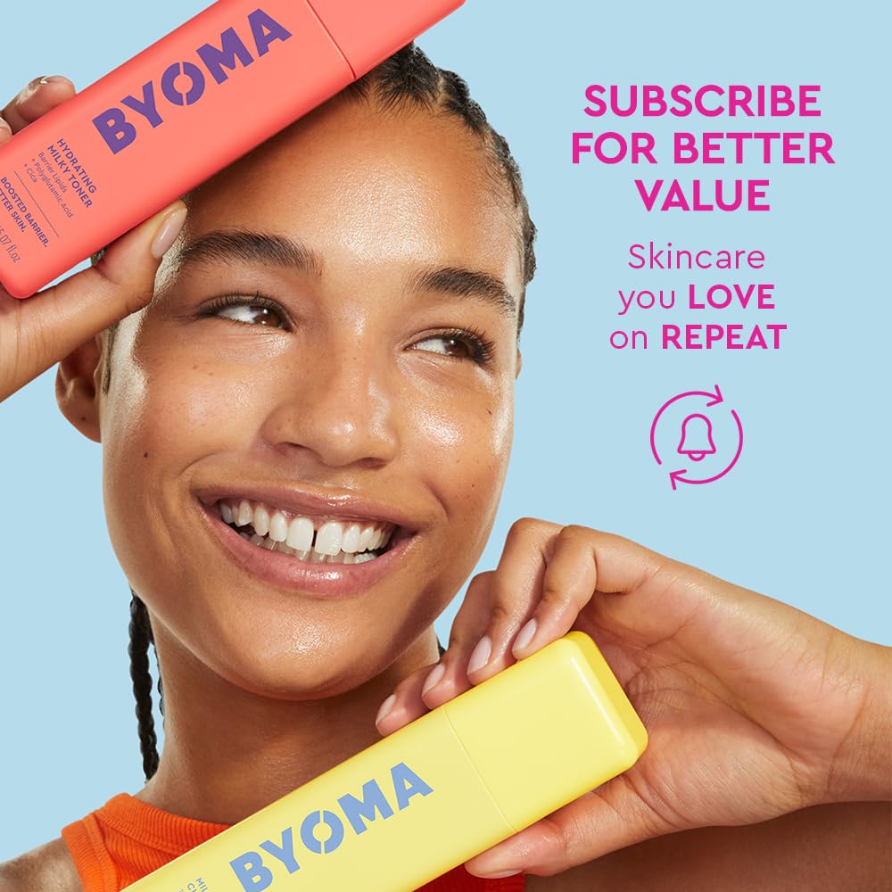 BYOMA De-Puff + Brighten Eye Gel - Lightweight Gel Eye Cream for Dark Circles, Puffiness & Wrinkles - Under Eye Cream
