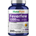 NusaPure Feverfew Extract 4:1 - Suitable for Vegetarian/Vegan, Non - GMO - 1520mg 200 Capsules NusaPureBuy Supplements Australia