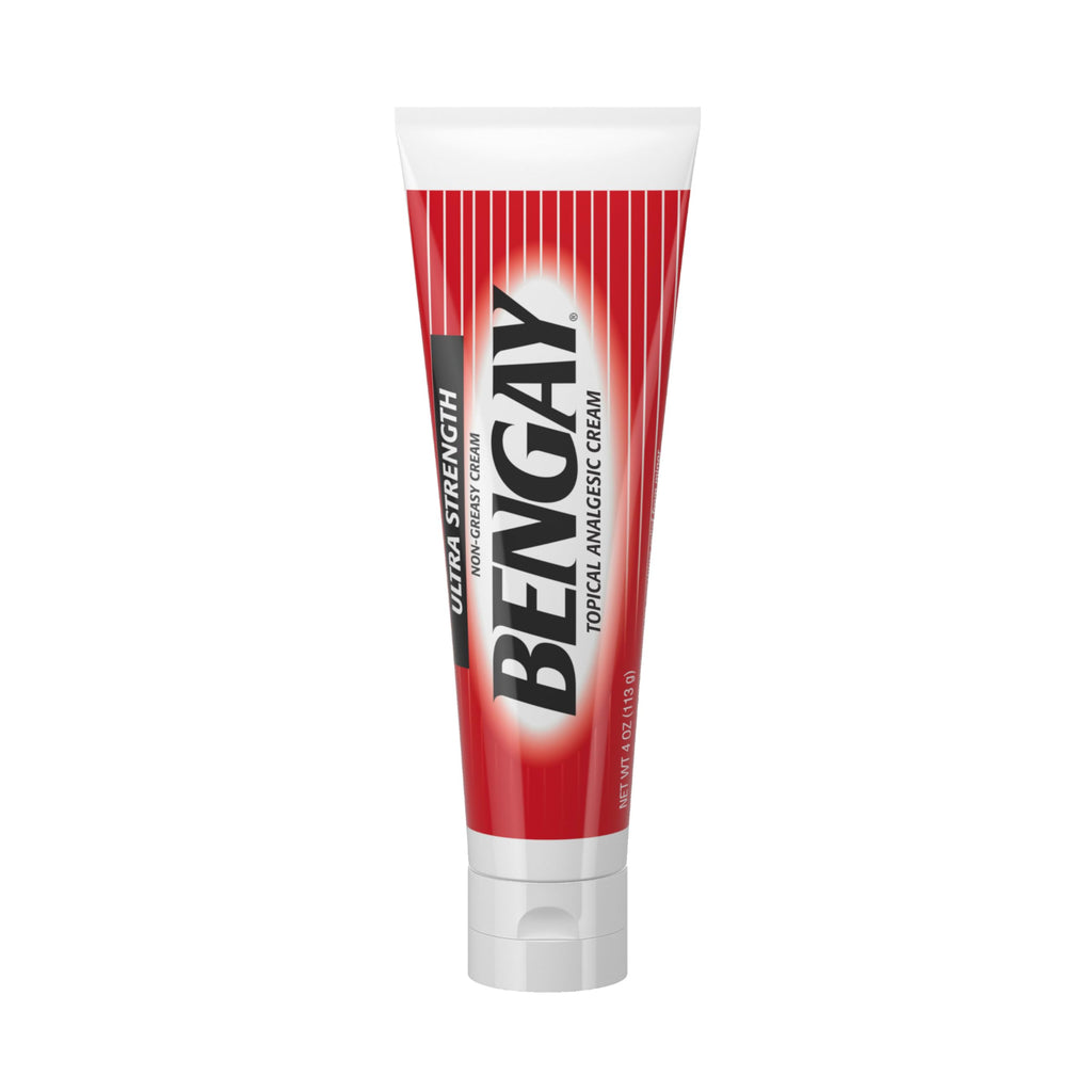 Bengay Ultra Strength Topical Pain Relief Cream, Non-Greasy Topical Analgesic for Minor Arthritis, Muscle, Joint and Back Pain, Camphor, Menthol and Methyl Salicylate, 4 OZ BengayBuy Supplements Australia