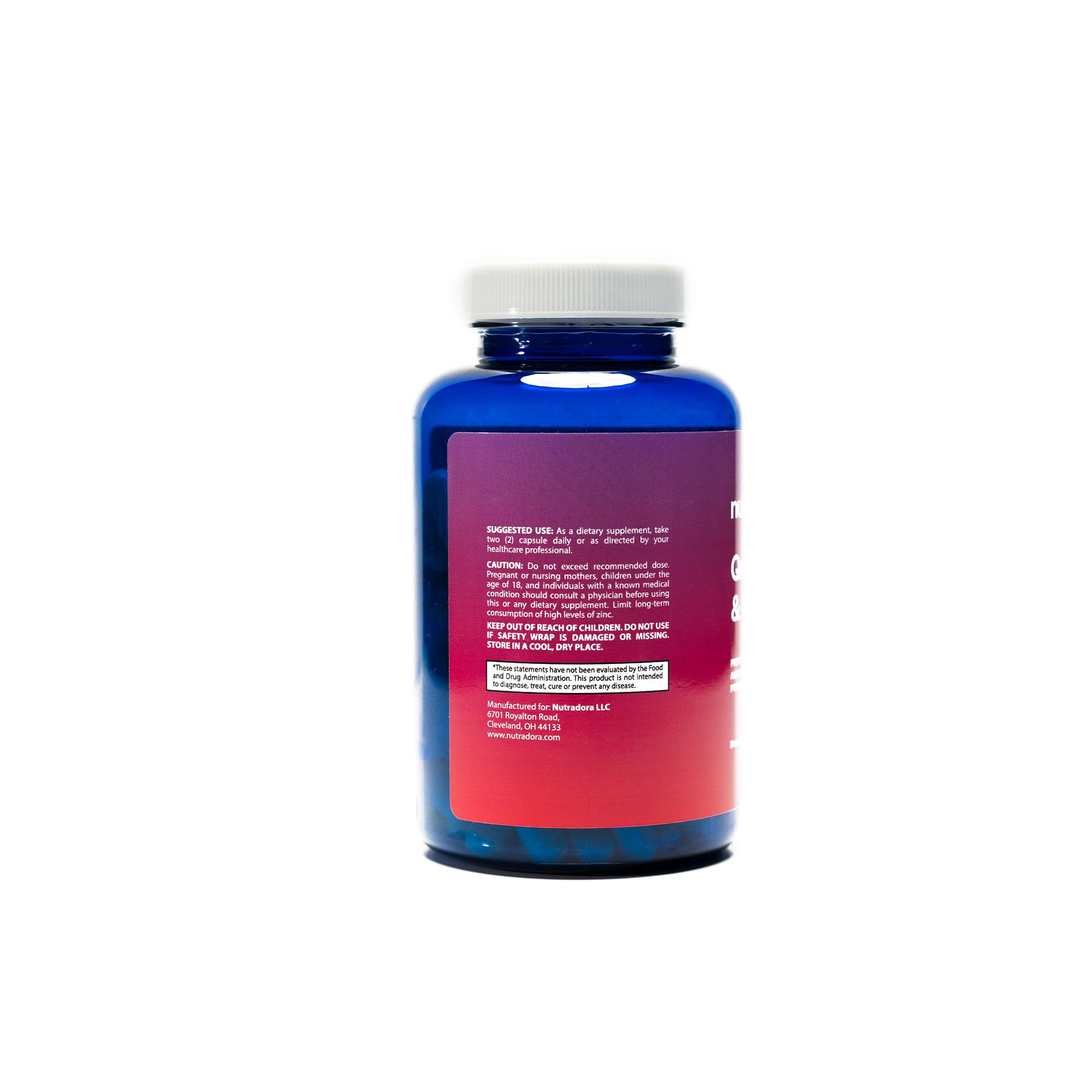 Nutradora Quercetin 1000mg Per Serving Veggie Capsules, Non-GMO