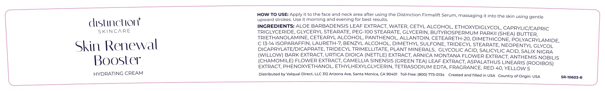 Distinction Skin Renewal Booster – Hydrating Face Moisturizer – Anti Aging Cream for Fine Lines & Wrinkles – Hydrates, Softens & Boosts Radiance – Daily Facial Cream for All Skin Types – 1 Oz Distinction buy supplements Au