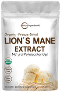 Micro Ingredients Organic Lions Mane Mushroom Supplement Powder 16 Ounce Micro IngredientsBuy Supplements Australia