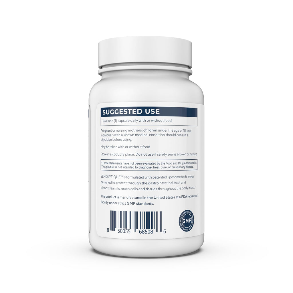 Renue By Science Senolytique Senolytic Supplements | 60 Capsules with Fisetin (35mg) Quercetin (78mg) & Spermidine (3mg) per Serving | Liposomal Formula | Manufactured in The USA & Third-Party Tested Renue By ScienceBuy Supplements Australia