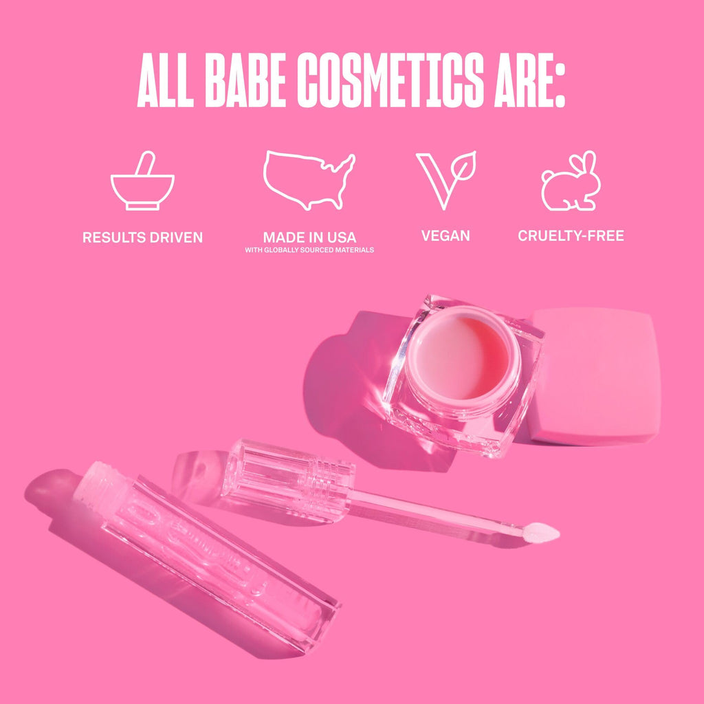 Babe Original Babe Glow Fragrance-Free Lip Sleeping Mask for Softer Lips, Hyaluronic Acid & Antioxidant Infused for Smoothe