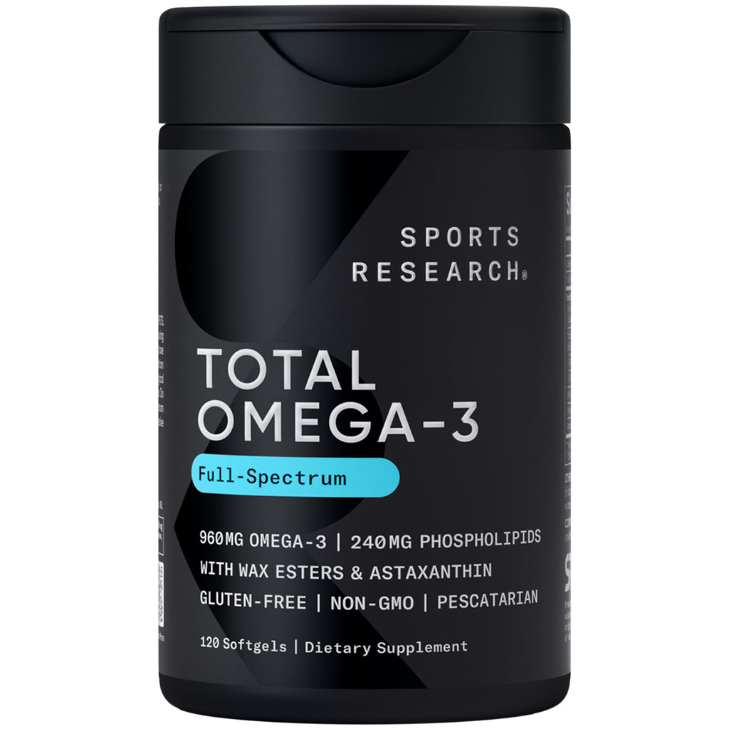 Sports Research® 2-in-1 Pack - Total Omega-3 Fish Oil 2200mg - 960mg of EPA & DHA, and Vitamin D3 5000iu + K2 100mcg Sports Research buy supplements Au