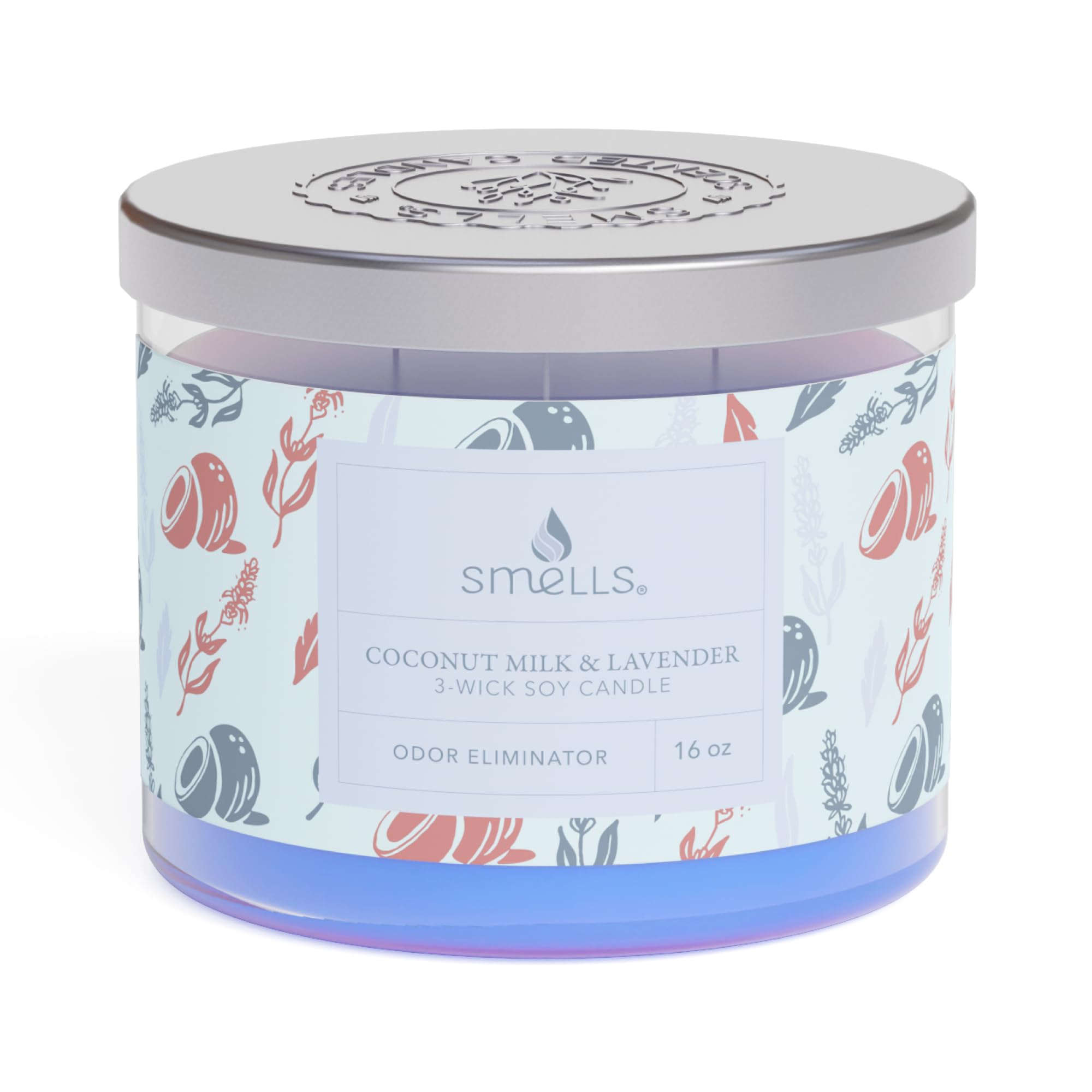 Smells - Odor Eliminator - Premium Soy Wax Jar Scented Candle 12oz. and 16oz. - 100% Cotton Single Wick SmellSBuy Supplements Australia