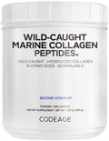 Codeage Marine Collagen Powder - Wild-Caught Hydrolyzed Fish Collagen Peptides - Type 1 & 3 Collagen Protein Supplement - Amino Acids for Skin, Hair, Nails - Paleo Friendly, Non-GMO, 15.87 Ounces CodeageBuy Supplements Australia
