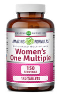 Amazing Formulas Women's One Multivitamin | Food Based | 150 Tablets, 5 Month Supply | Complete Blend of 40 Vitamins, Minerals & Probiotics Supplements | Non-GMO | Gluten-Free | Made in USA Amazing NutritionBuy Supplements Australia