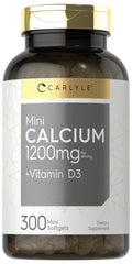 Carlyle Calcium 1200 mg with Vitamin D3 | 300 Softgels | Non-GMO and Gluten Free Supplement Carlyle buy supplements Au