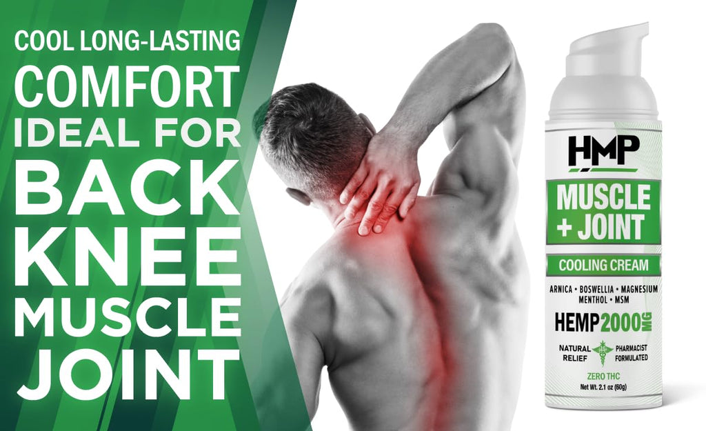 HMP BRANDS Hemp Cream Muscle & Joint Support 2000MG Hemp Discomfort Relief Formula w Menthol Ideal for Knee Muscle Joint Back Shoulder Elbow Maximum Joint Support, Natural Formula Made in USA (3 Pack) HMP BRANDSBuy Supplements Australia