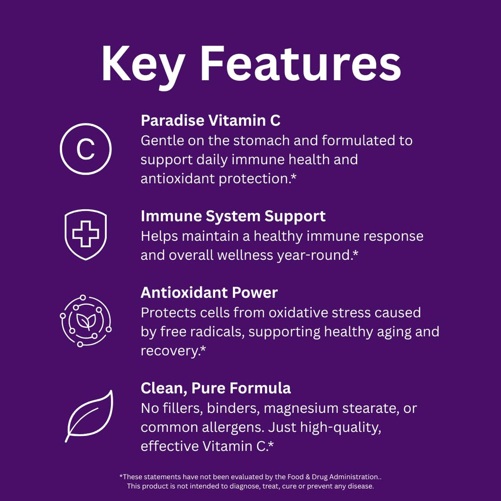 Paradise Herbs Earth's Blend Vitamin C with Nature's C and Adaptogens, Superfoods Base of Probiotics & Organic Alkalizing Greens, 90 Vegetarian Capsules Paradise HerbsBuy Supplements Australia