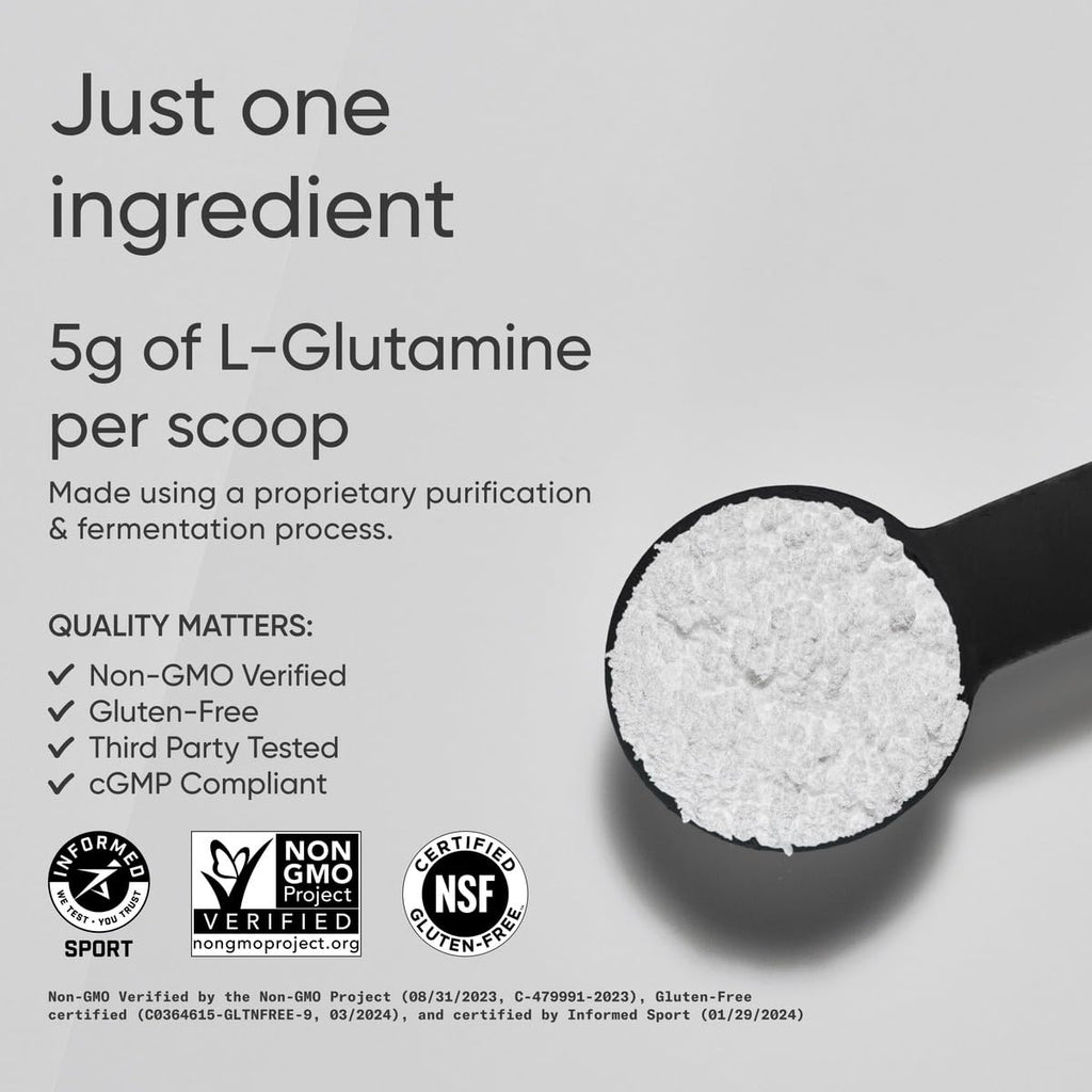 Sports Research L-Glutamine - Workout Recovery, Immune Health & Gut Health Support - 5 G Per Serving - 17.64 Oz Sports Research buy supplements Au