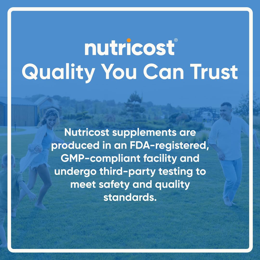 Nutricost Magnesium Glycinate Capsules (180 Capsules, 210 mg Per Serving) - Magnesium Glycinate Supplement for Gentle Absorption