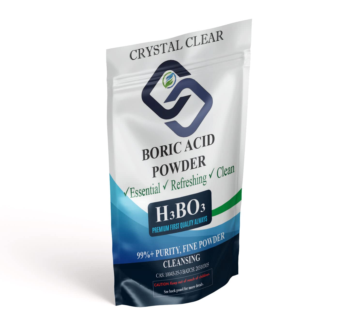 Crystal Clear Lab Boric Acid Powder | 99.9% Industrial Grade Pure Boric Powder CrystalClearlab Chlorine DioxideBuy Supplements Australia