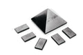 KARELIANMASTERS Shungite Stones Pyramid and Sticker for Phone Set - Crystal Healing Protection