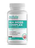 Aclivia - Organic Irish Sea Moss Capsules with Bladderwrack & Burdock Root - 102 Minerals Sea Moss Supplement - Thyroid Support, Immune Boost - Non-GMO (60 Count) AcliviaBuy Supplements Australia