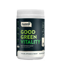 Nuzest Good Green Vitality supplement container on a white background
