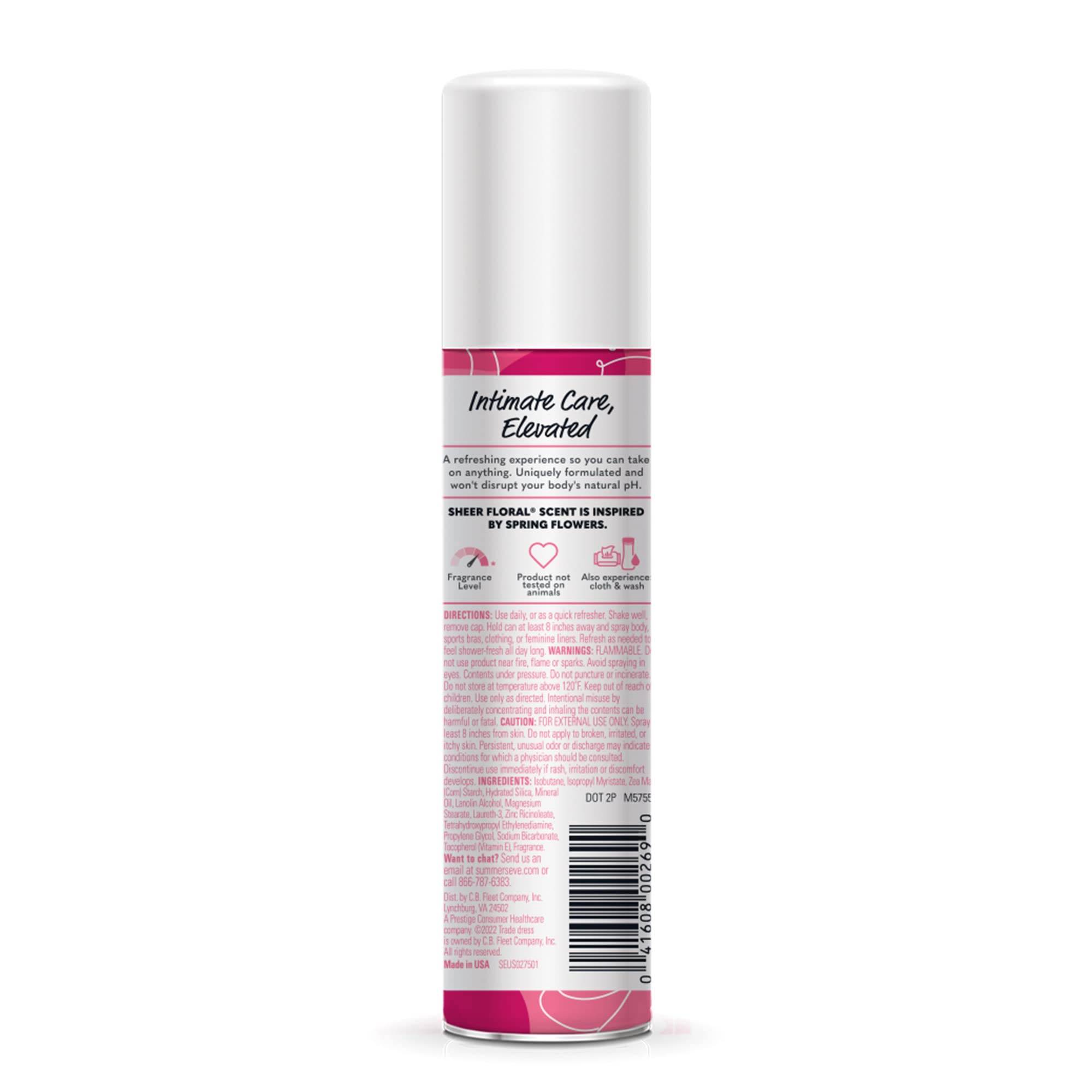Summer's Eve Freshening Spray | Sheer Floral| 2 oz Size | Pack of 6 | pH Balanced, Dermatologist Summer's EveBuy Supplements Australia