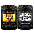 ALPHA LION Superhuman Pre Workout Powder & Post Workout Recovery Bundle, Sustained