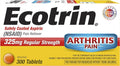 Ecotrin Regular Strength Aspirin, Arthritis Pain Relief, 325mg Regular Strength, 300 Safety Coated Tablets EcotrinBuy Supplements Australia