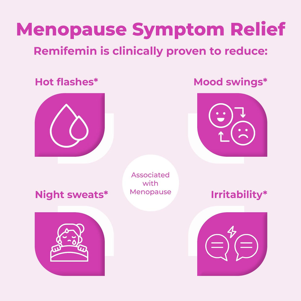 Remifemin Menopause Symptoms Relief - Clinically Proven Ingredients - Menopause Supplements - Black Cohosh - Estrogen-Free - Made in Germany - 60 Tablets RemifeminBuy Supplements Australia
