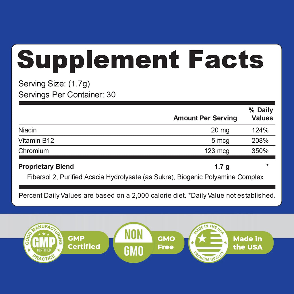 Nature’s NutriWave UltraFasting Complex Powder – Natural Supplement with Niacin, Vitamin B12 & Chromium – Made in the USA,Non-GMO, Easy-to-Use, 1 Month Supply, 1.79oz, 51g Nature’s NutriWaveBuy Supplements Australia
