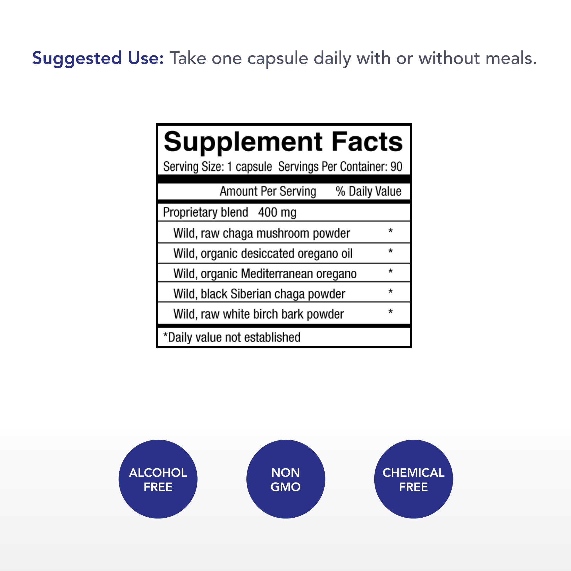 Physician's Strength ChagaStrength - 90 Capsules - Wild, Raw Chaga Complex - Immune & Physical Support - Non-GMO - 90 Servings Physician's Strength buy supplements Au